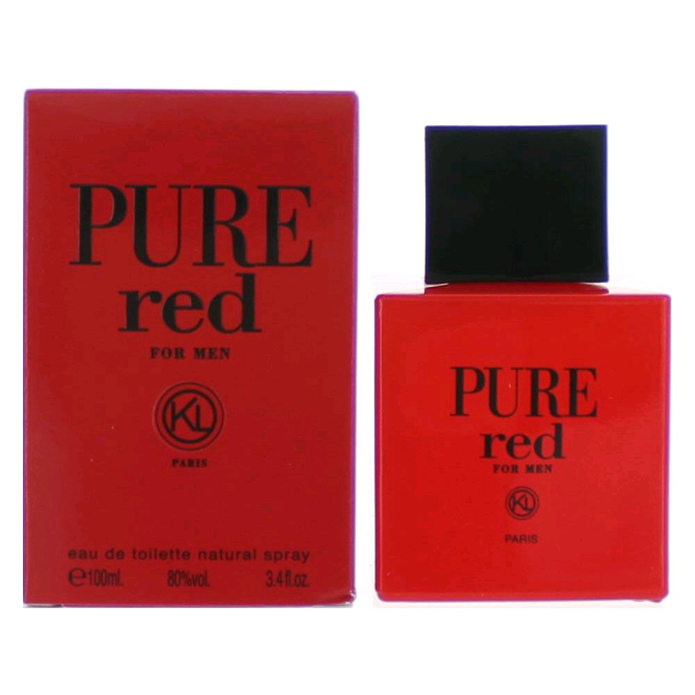 Pure Red by Karen Low, 3.4 oz EDT Spray for Men