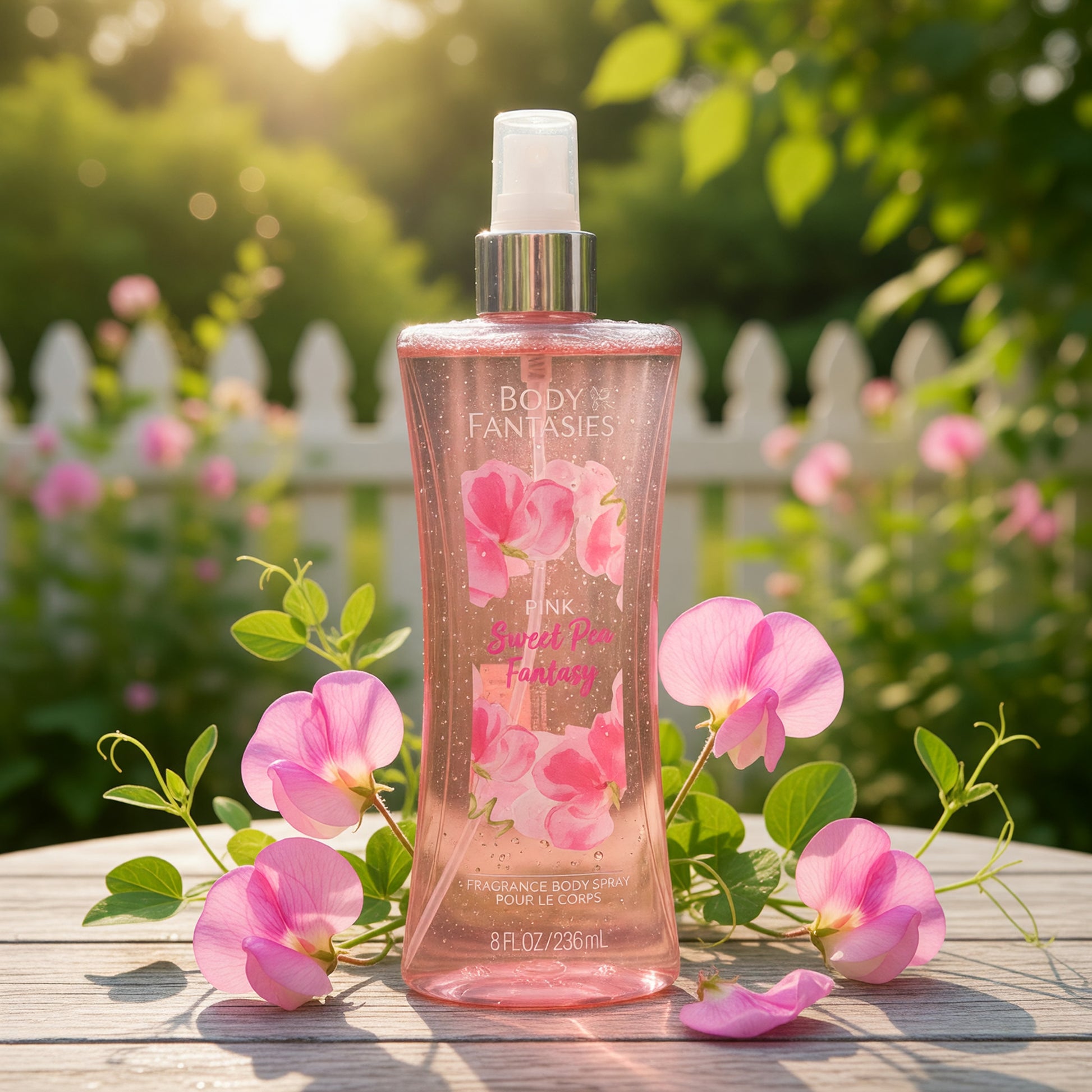 Pink Sweet Pea Fantasy by Body Fantasies, 8oz Fragrance Body Spray women