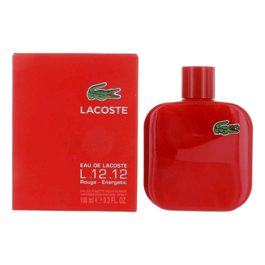 Lacoste L.12.12 Rouge by Lacoste, 3.3 oz EDT Spray for Men