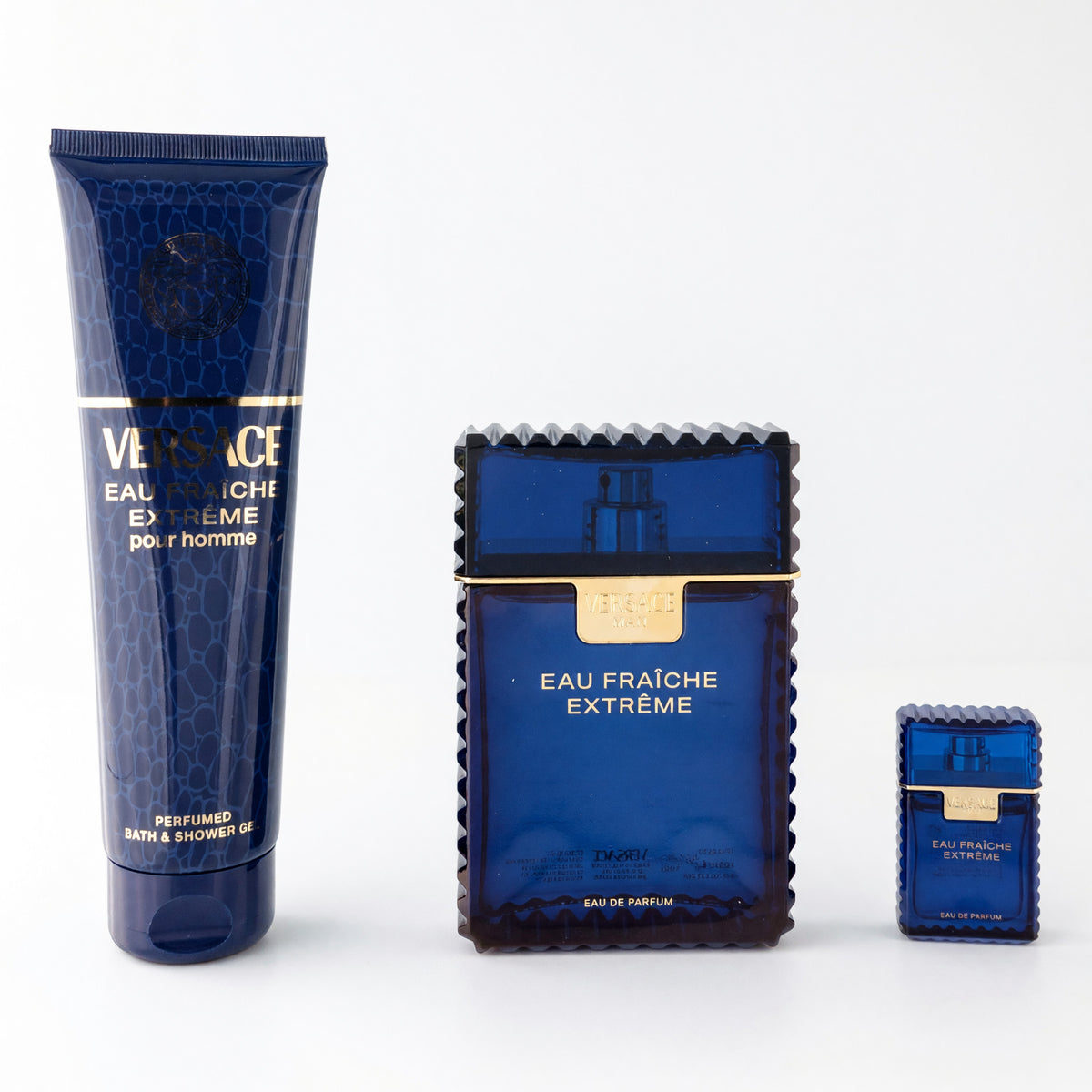Versace Eau Fraîche Extreme by Versace , 3 Piece Gift Set men with Shower Gel