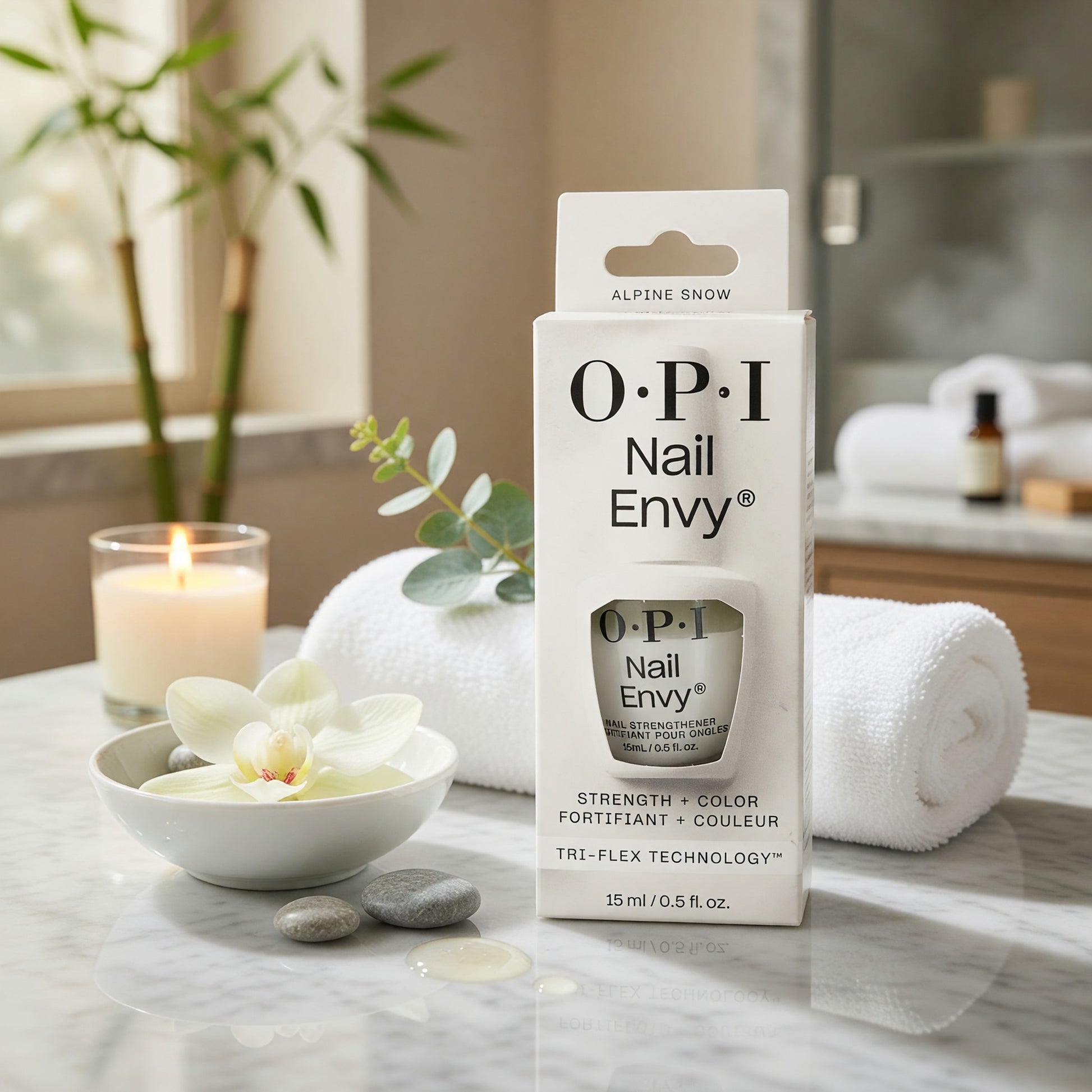  OPI Nail Envy by OPI, 0.5 oz Nail Strengthener - Alpine Snow  - Alpine Snow