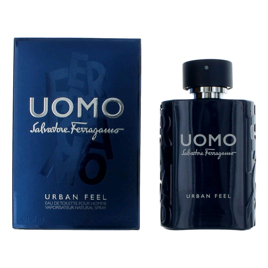 Uomo Urban Feel by Salvatore Ferragamo, 3.4 oz EDT Spray for Men