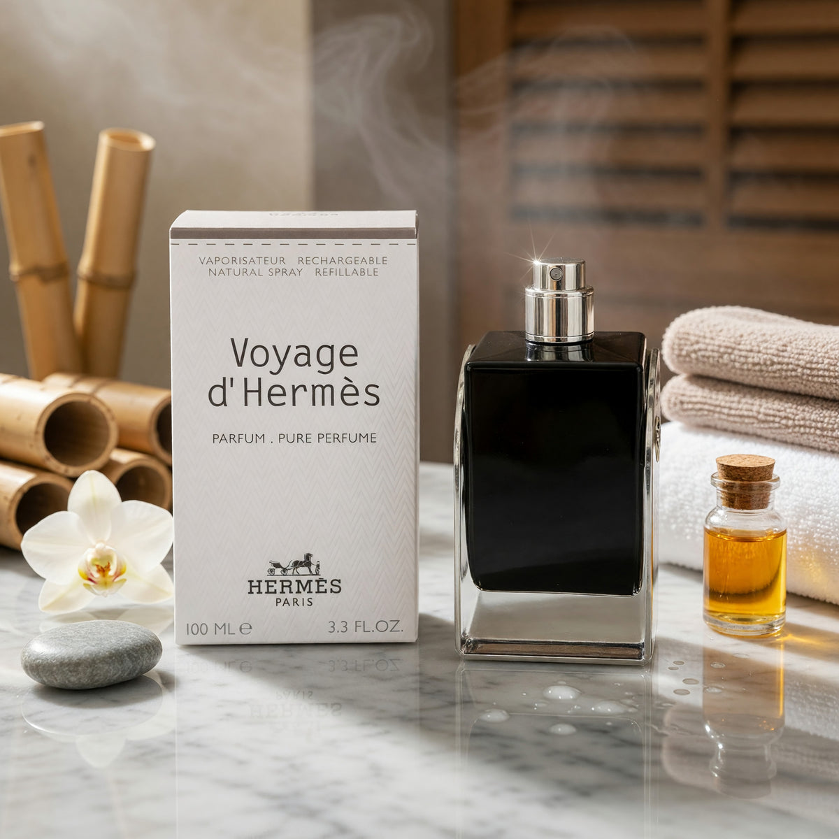 Voyage d’Hermès by Hermès, 3.4 oz Parfum Refillable Spray for Unisex