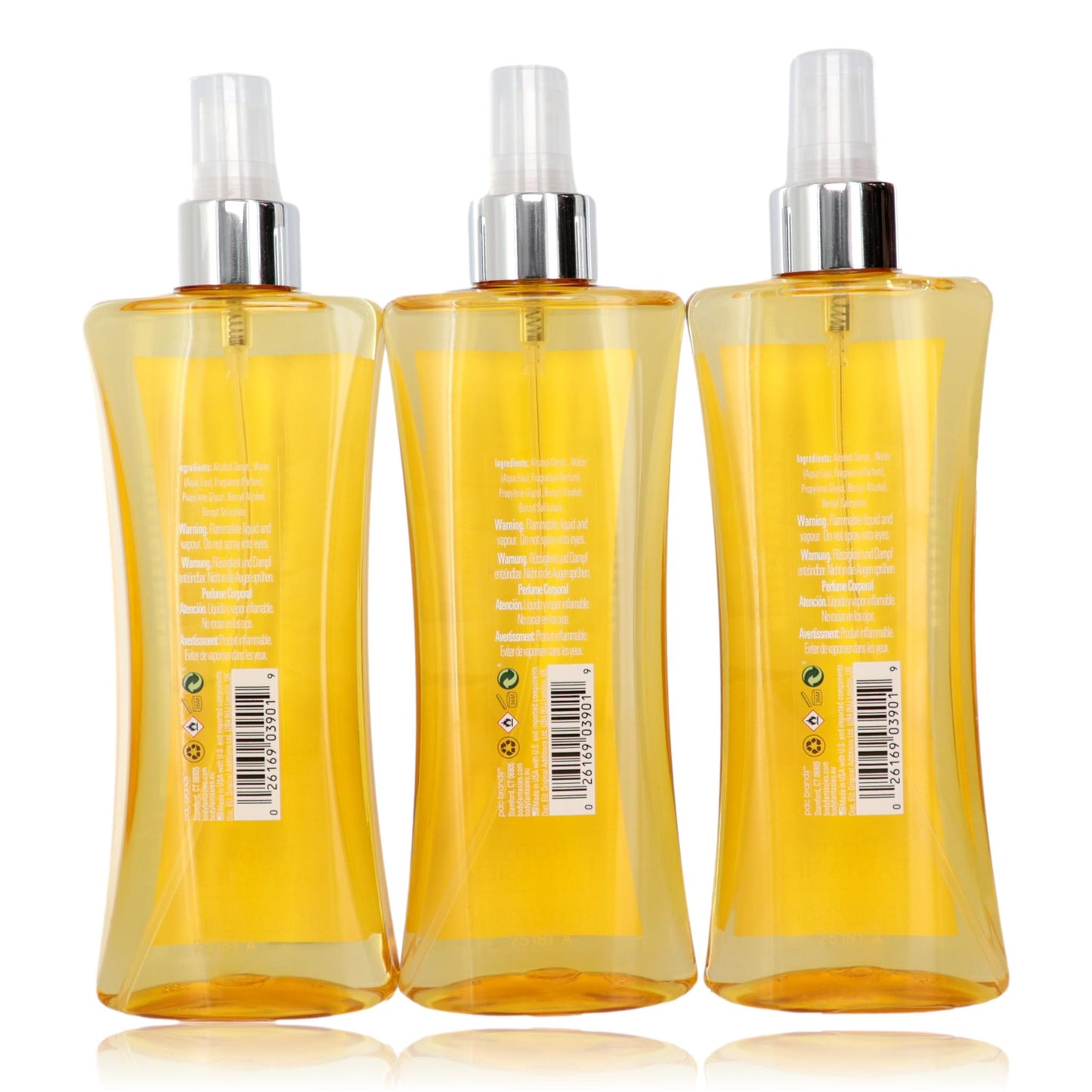 Vanilla by Body Fantasies, 3 Pack 8 oz Fragrance Body Spray for Women