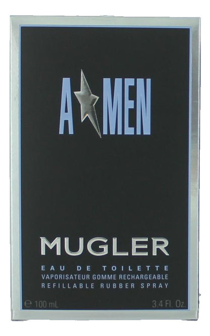 Angel by Thierry Mugler, (A*men) 3.4oz EDT Refillable Rubber Spray men