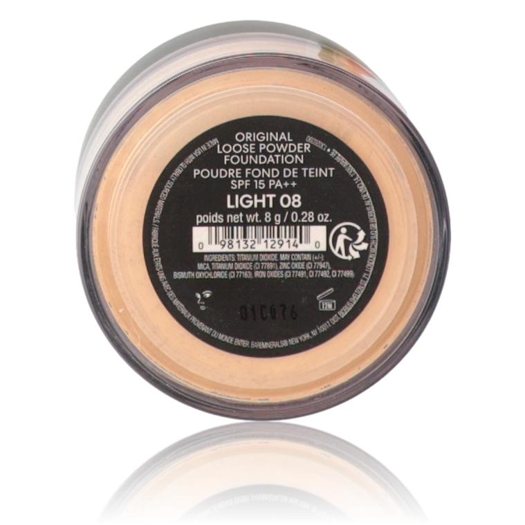Bare Minerals Loose Powder Foundation, .28oz Powder Foundation SPF 15 - Light 08