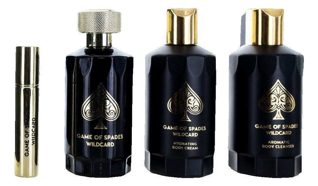 Game of Spades Wildcard by Jo Milano, 4 Piece Gift Set for Unisex