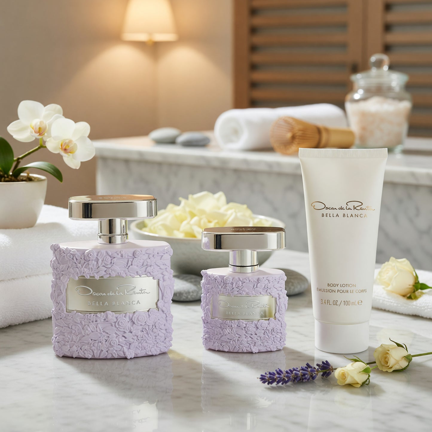 Bella Blanca by Oscar De La Renta, 3 Piece Gift Set for Women