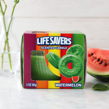 Life Savers Scented Candle 3 oz Jar - Watermelon