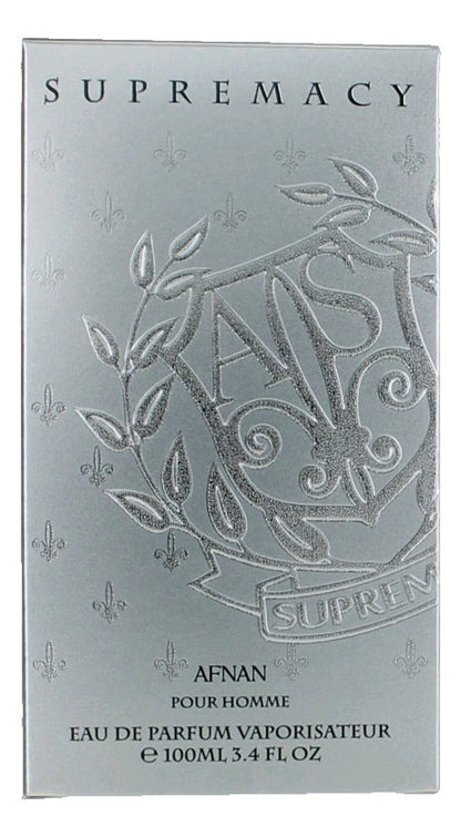 Supremacy Silver by Afnan, 3.4 oz EDP Spray for Men