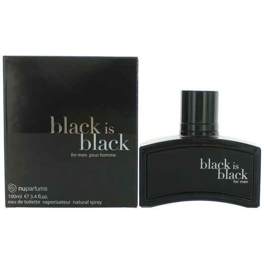Black is Black by NuParfums, 3.4 oz EDT Spray for Men