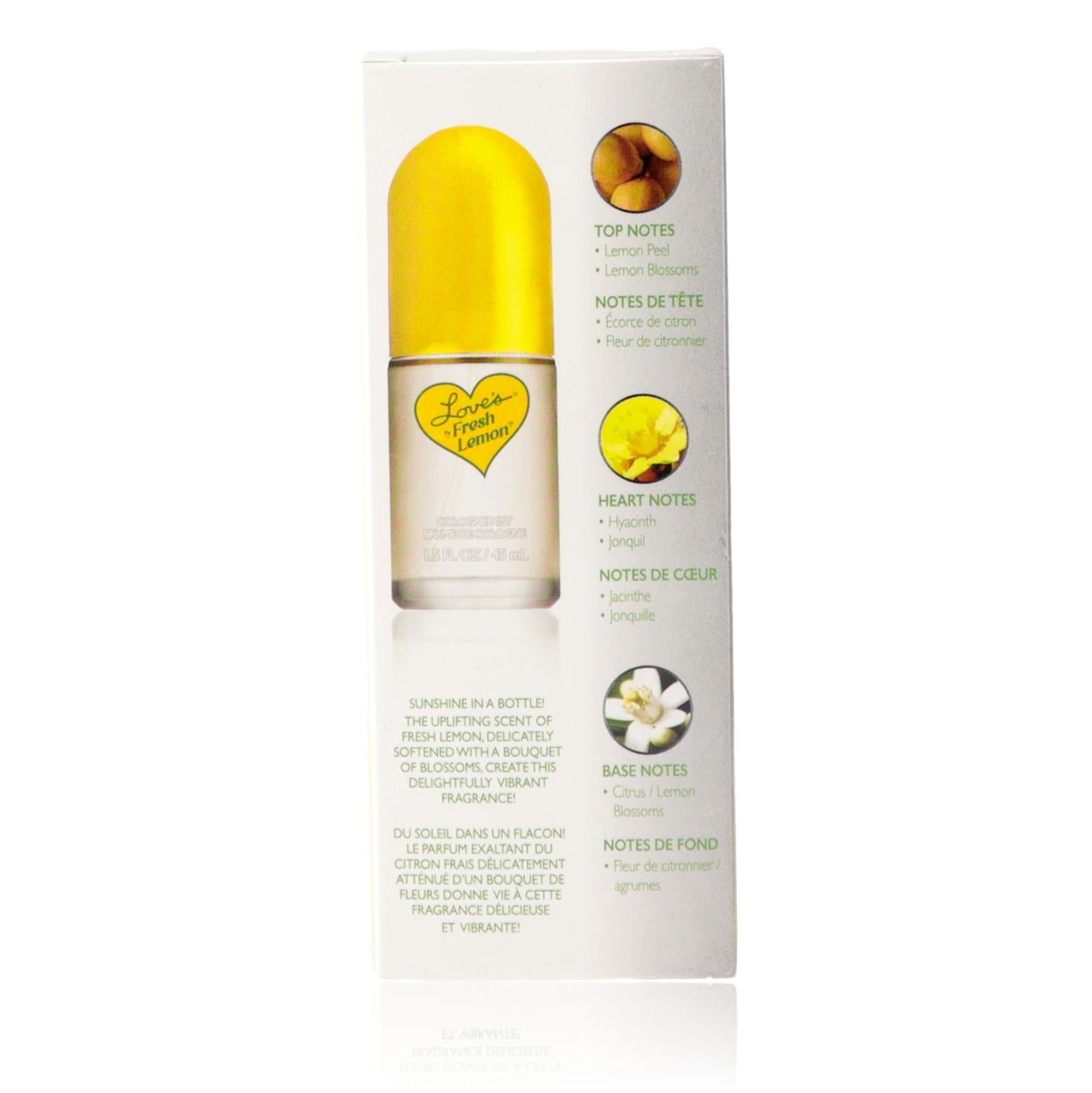 Loves Baby Soft Fresh Lemon by Dana, 1.5oz Cologne Body Mist women