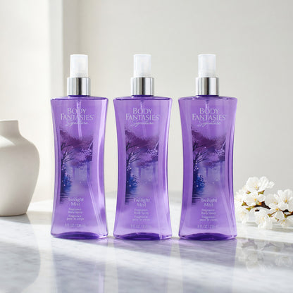 Twilight Mist by Body Fantasies, 3 Pack 8oz Fragrance Body Spray women