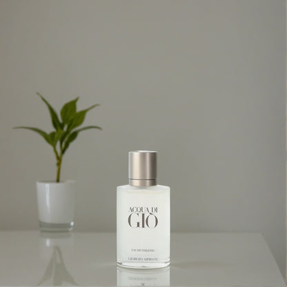 Acqua Di Gio by Giorgio Armani, 1 oz EDT Refillable Spray for Men 