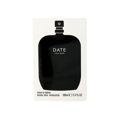 Date by Fragrance One, 3.4 oz Extrait De Parfum Spray for Men