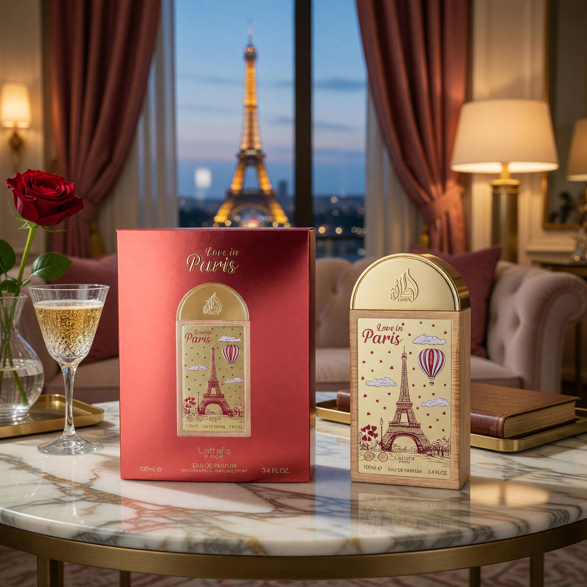 Love In Paris by Lattafa Pride, 3.4 oz EDP Spray for Women