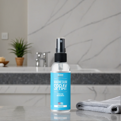Magnesium Spray by Magnum Solace, 2 oz Ultra Pure Magnesium Oil