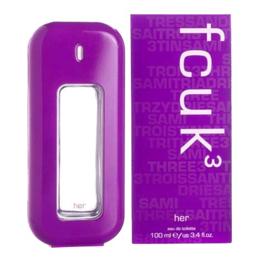 FCUK 3 by French Connection, 3.4 oz EDT Spray for women (F.C.U.K)