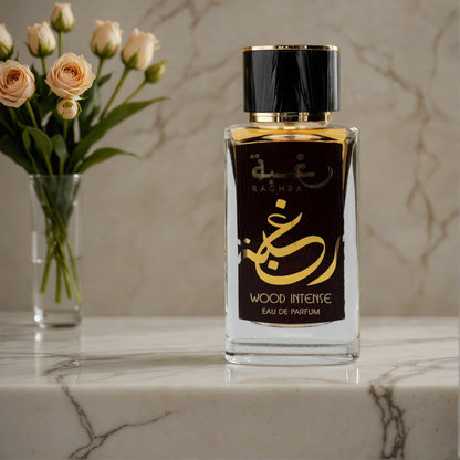 Raghba Wood Intense by Lattafa, 3.4 oz EDP Spray for Men