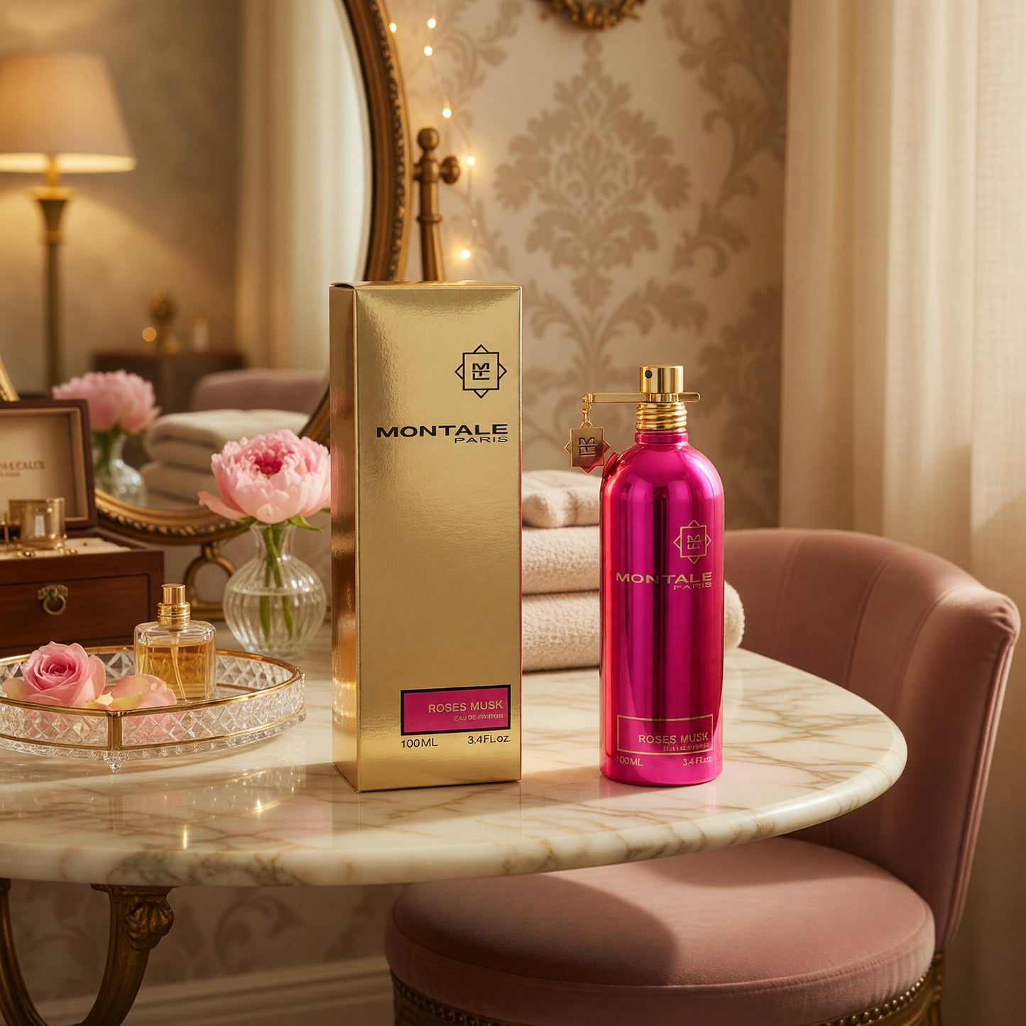 Montale Roses Musk by Montale, 3.4 oz EDP Spray for Women
