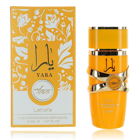 Yara Tous by Lattafa, 0.67 oz Concentrated Perfume Oil for Women  