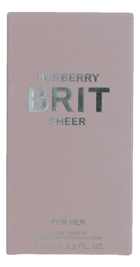 Brit Sheer by Burberry, 3.3 oz EDT Spray for Women