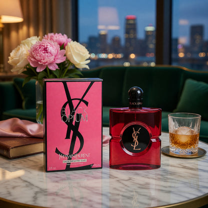 Black Opium Pink Glaze by Yves Saint Laurent, 3 oz EDP Spray for Women
