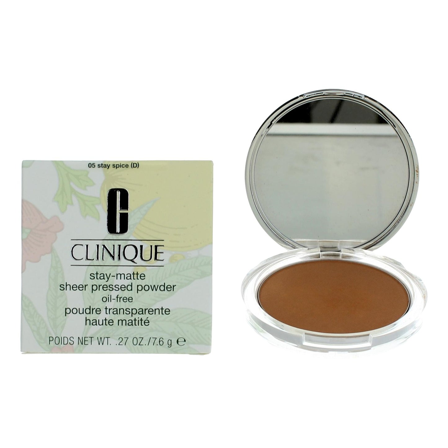 Clinique Stay-Matte by Clinique, .27oz Sheer Pressed Powder - 05 Stay Spice - 05 Stay Spice