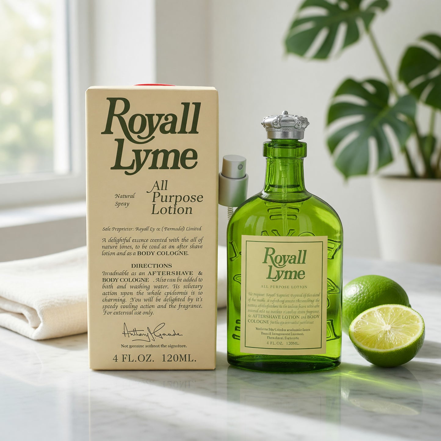 Royall Lyme by Royall Fragrances, 4oz All Purpose Lotion Spray men