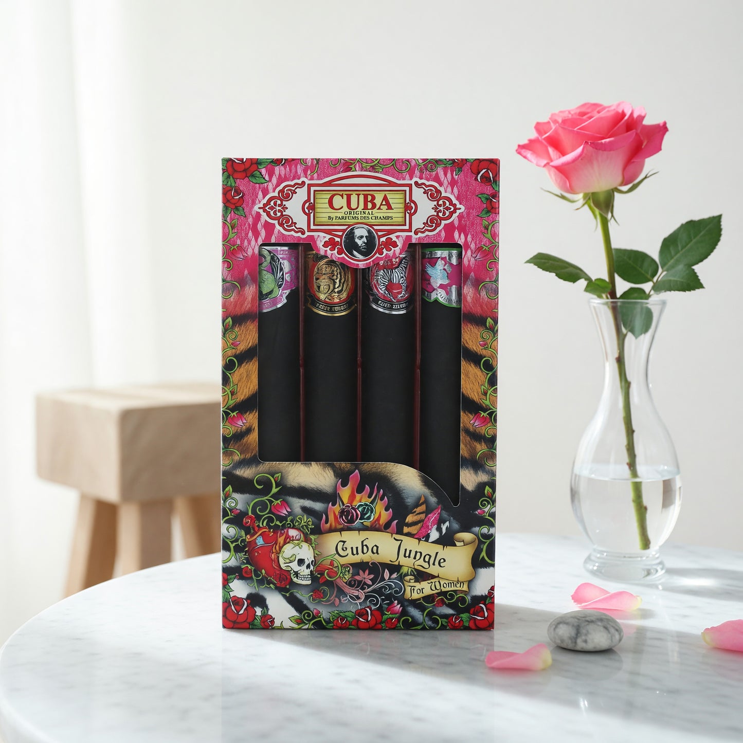 Cuba Original by Cuba, 4 Piece Gift Set for Women (Jungle)