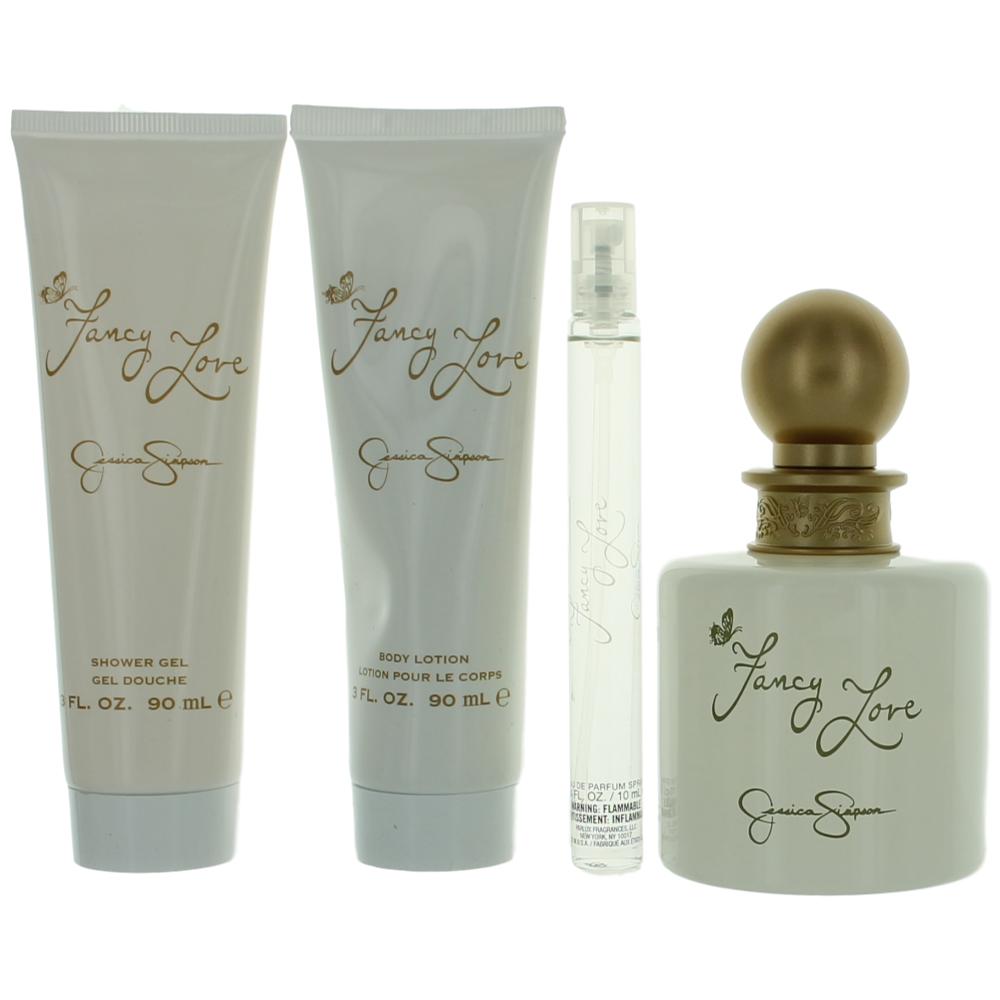 Fancy Love by Jessica Simpson, 4 Piece Gift Set for Women
