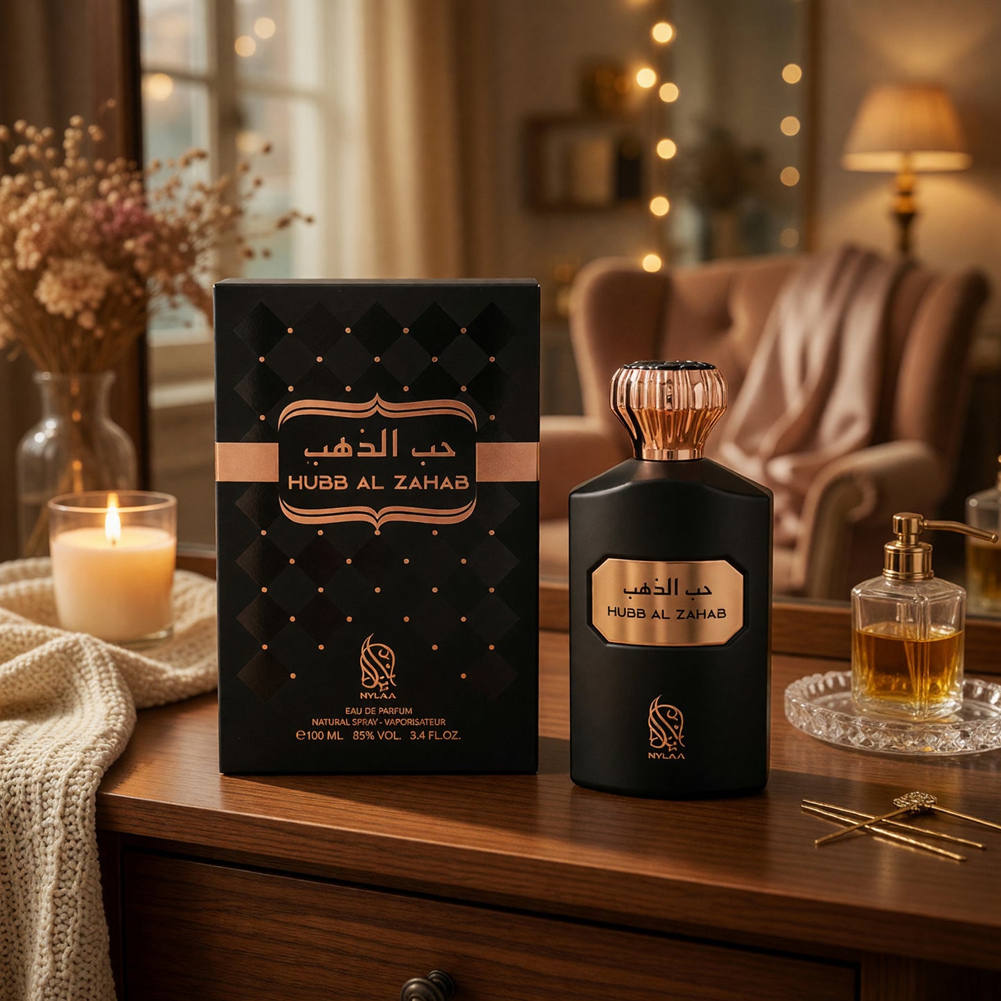 Hubb Al Zahab by Nylaa, 3.4 oz EDP Spray for Unisex