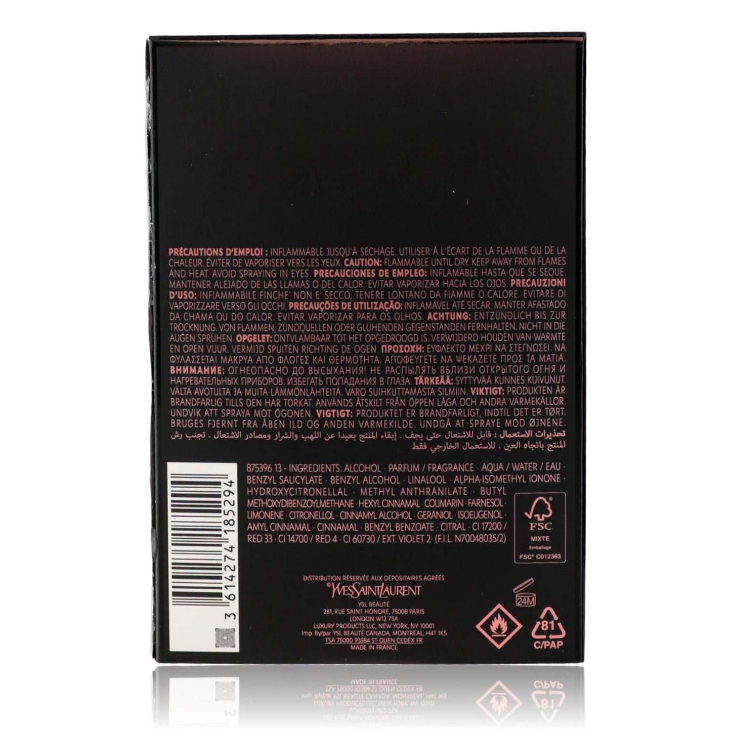 Black Opium Glitter by Yves Saint Laurent, 3 oz EDP Spray for Women 