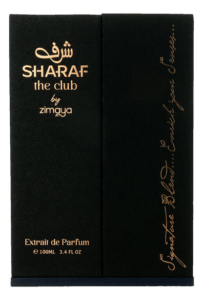 Sharaf the Club by Zimaya, 3.4 oz Extrait de Parfum for Unisex