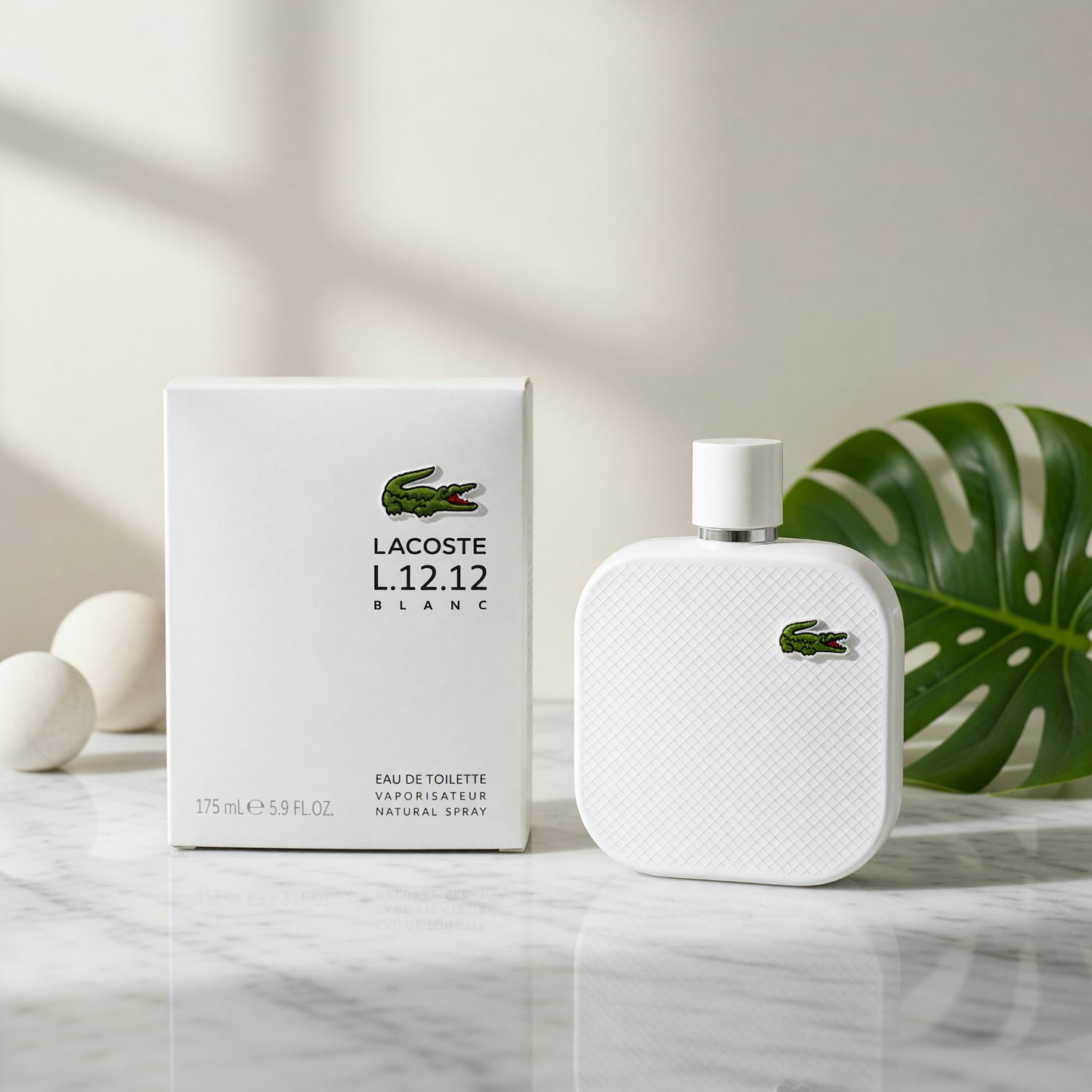 Lacoste L.12.12 White Blanc by Lacoste, 5.9 oz EDT Spray for Men