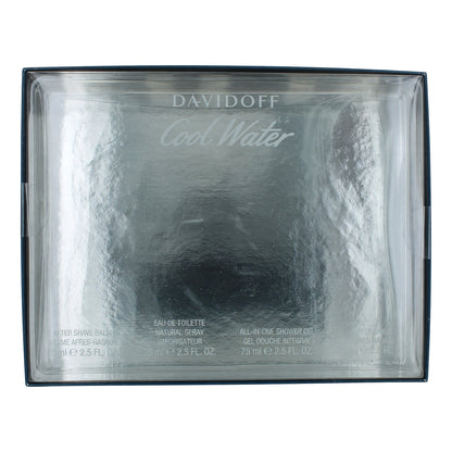 Cool Water by Davidoff, 4 Piece Gift Set for Men