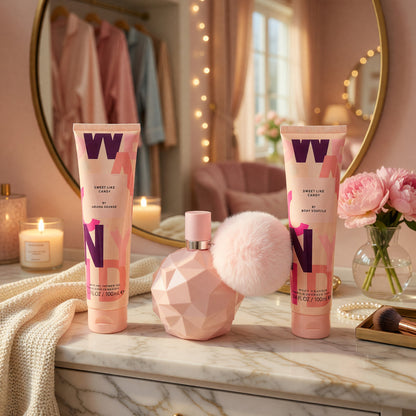 Sweet Like Candy by Ariana Grande, 3 Piece Gift Set women with 3.4oz EDP Spray