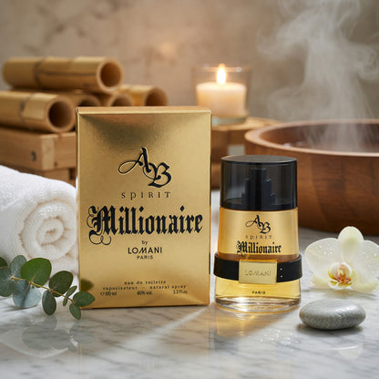 AB Spirit Millionaire by Lomani, 3.3 oz EDT Spray for Men