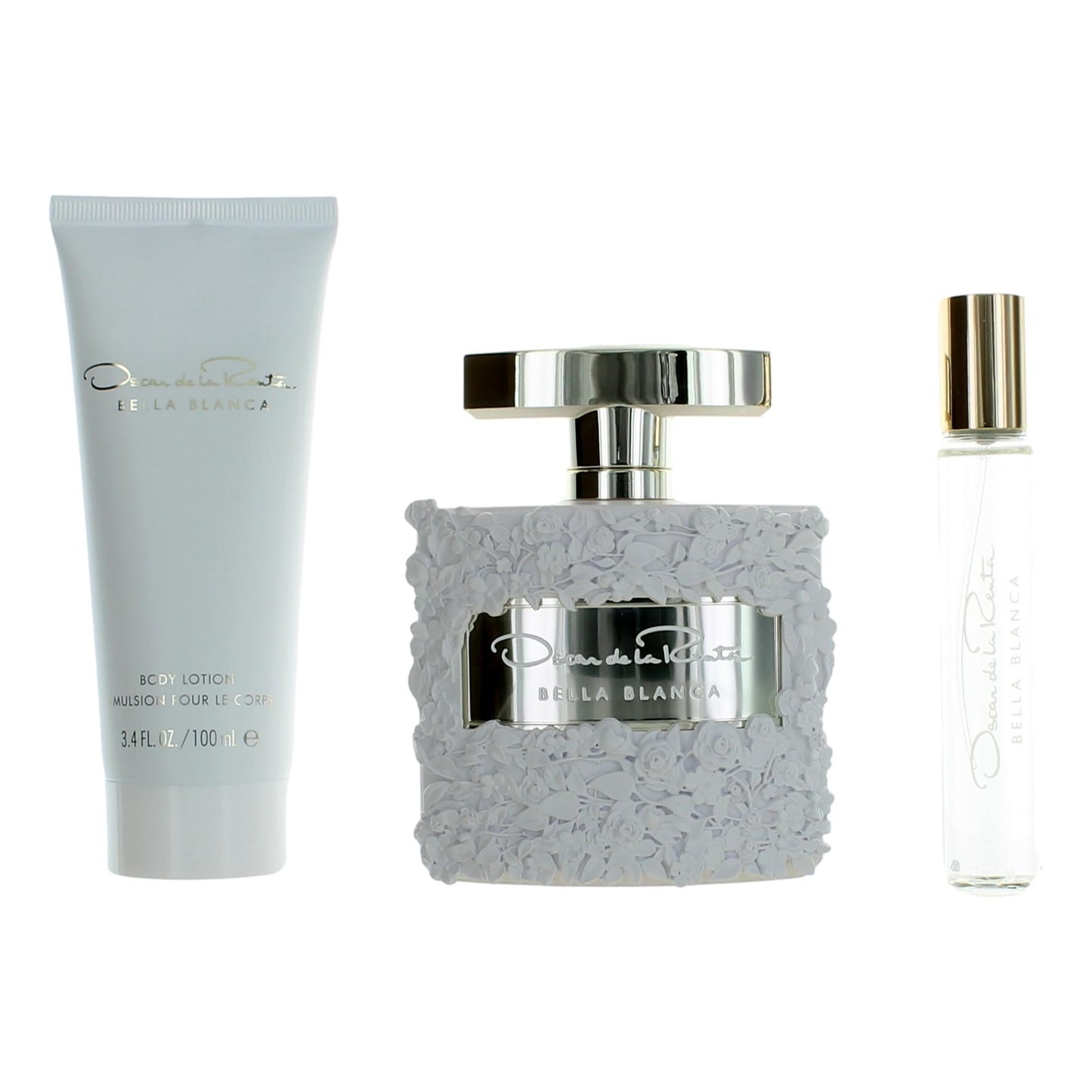 Bella Blanca by Oscar De La Renta, 3 Piece Gift Set women with 0.5oz