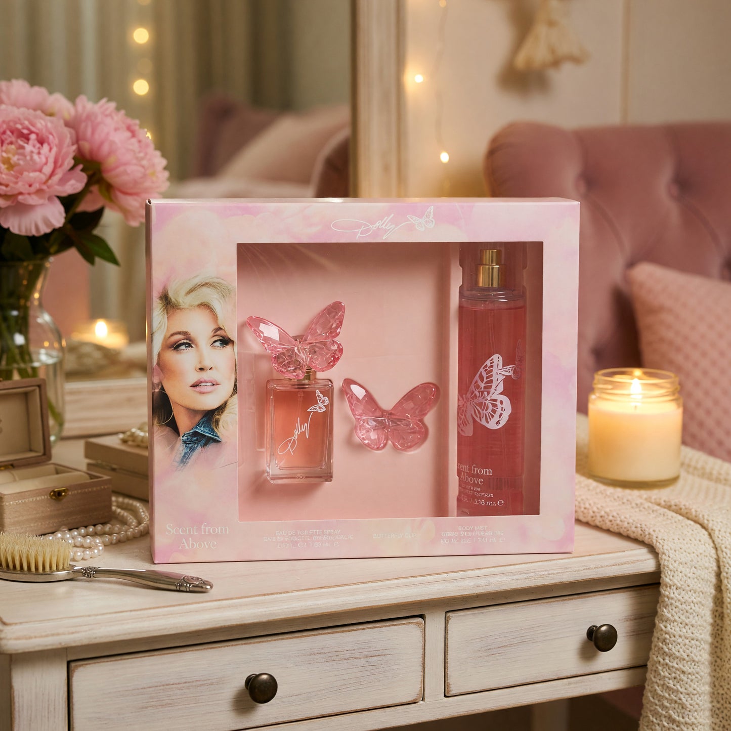 Scent From Above by Dolly Parton, 3 Piece Gift Set for Women.
