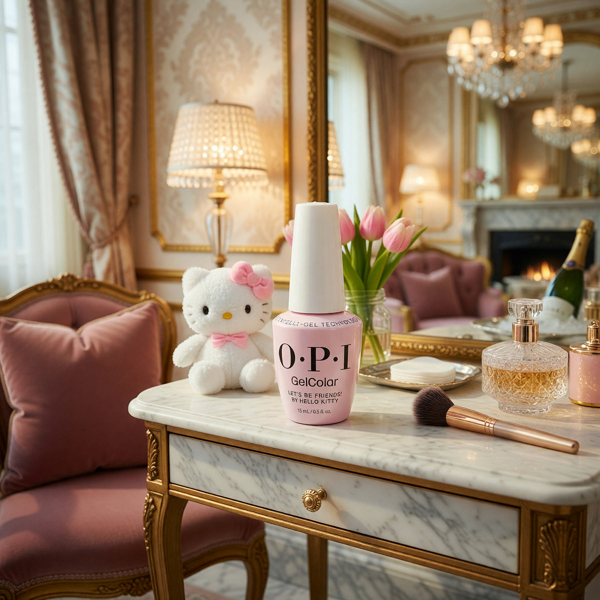 OPI Gel Nail Polish by OPI, 0.5oz Gel Color - Let's Be Friends! By Hello Kitty - Let's Be Friends! By Hello Kitty