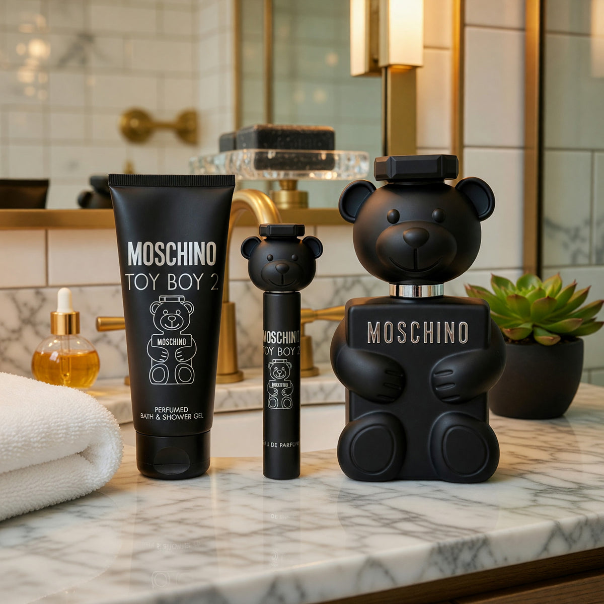 Moschino Toy Boy 2 by Moschino, 3 Piece Gift Set for Men