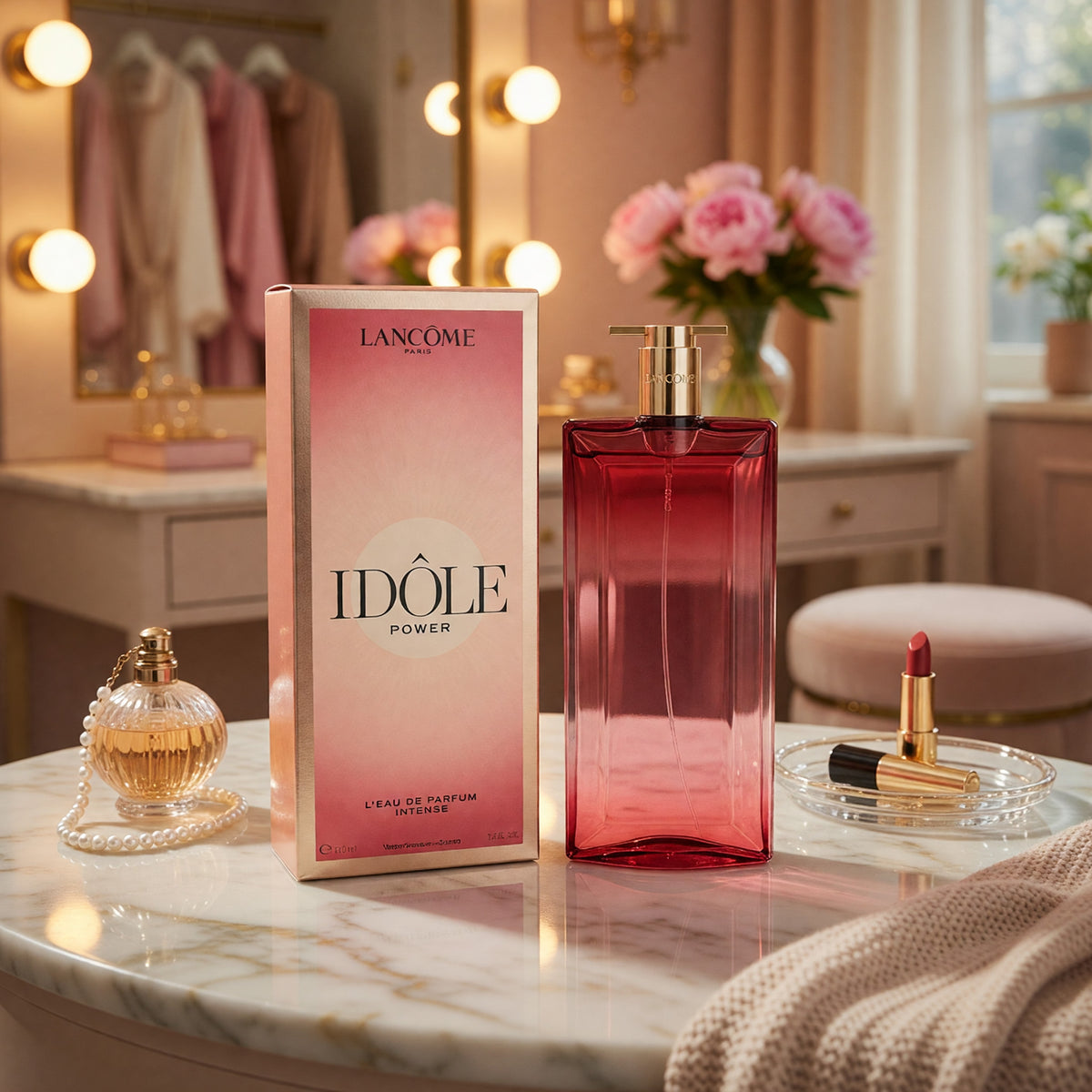 Idole Powder Intense by Lancome, 3.4 oz EDP Spray for Women