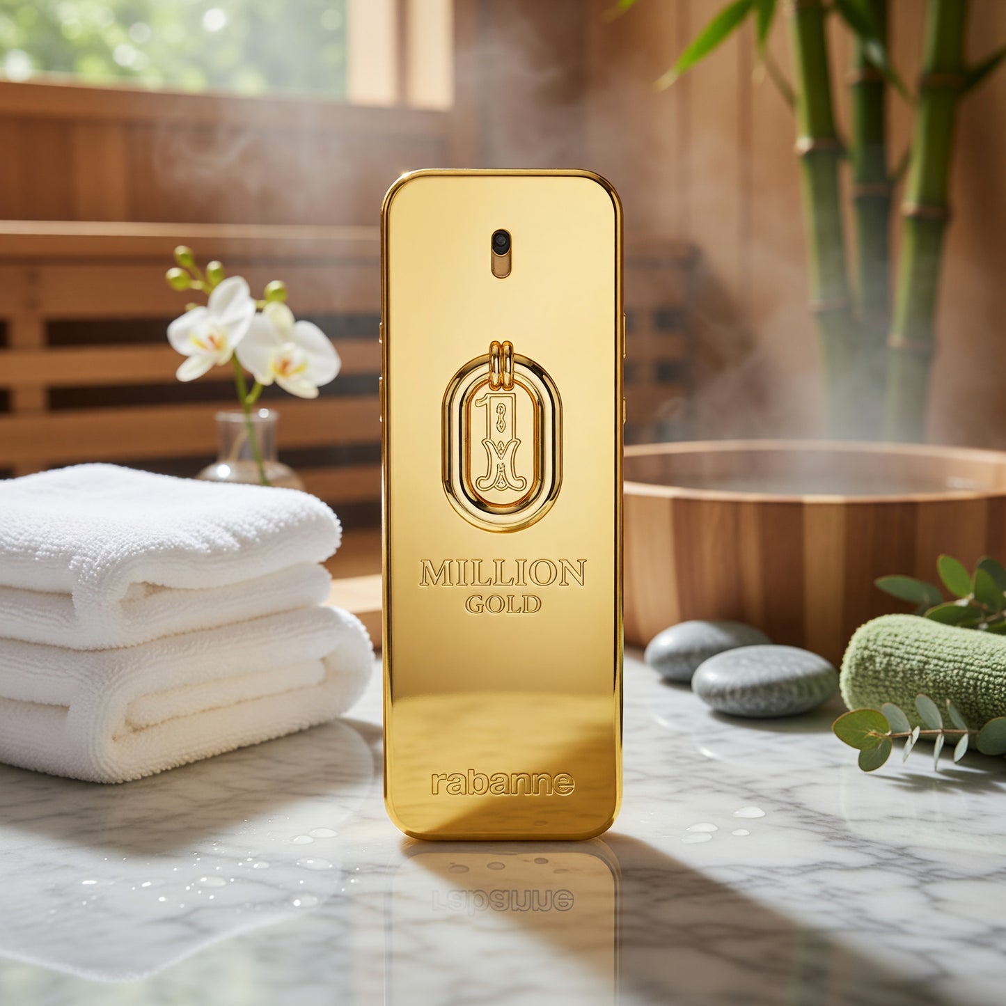 1 Million Gold by Paco Rabanne, 3.4oz EDP Intense spray men, UNBOXED