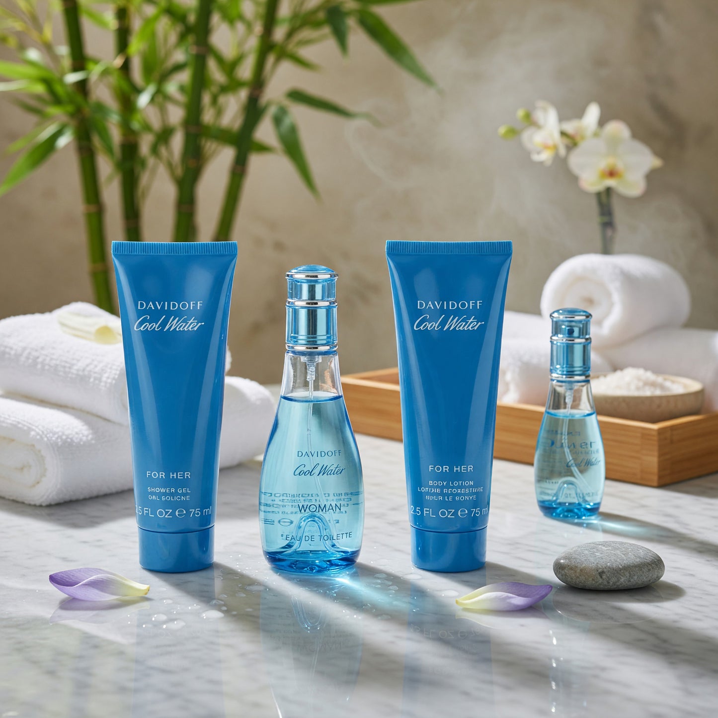 Cool Water by Davidoff, 4 Piece Gift Set for Women