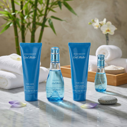 Cool Water by Davidoff, 4 Piece Gift Set for Women