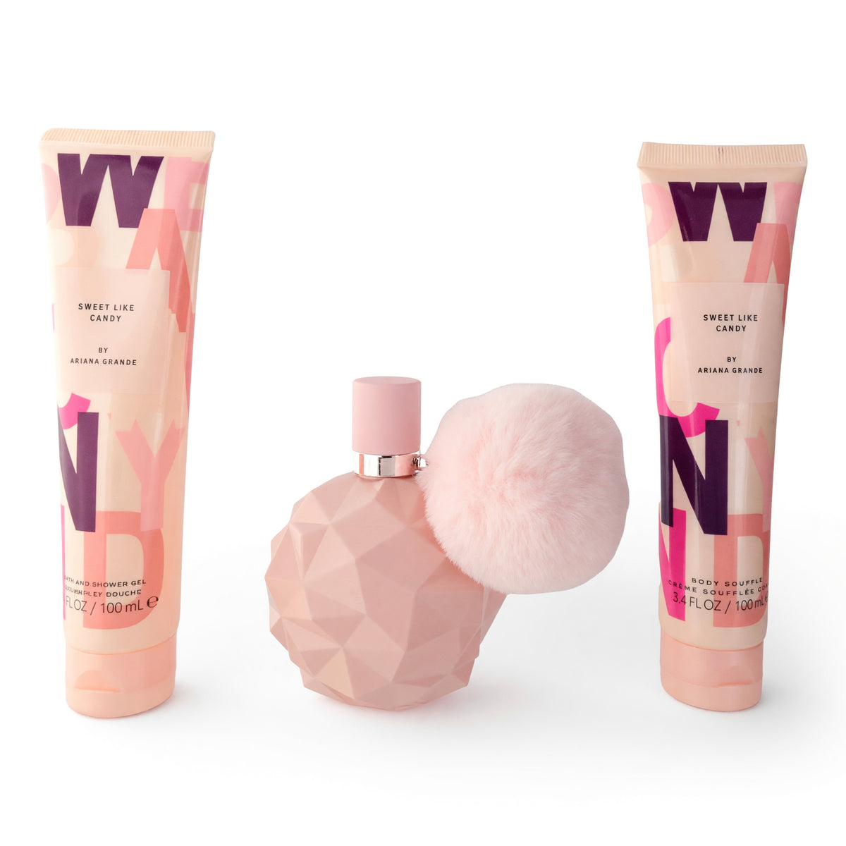 Sweet Like Candy by Ariana Grande, 3 Piece Gift Set women with 3.4oz EDP Spray