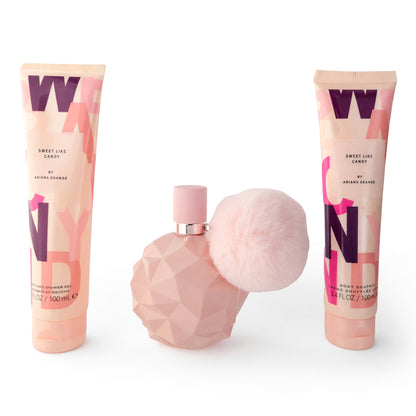 Sweet Like Candy by Ariana Grande, 3 Piece Gift Set women with 3.4oz EDP Spray