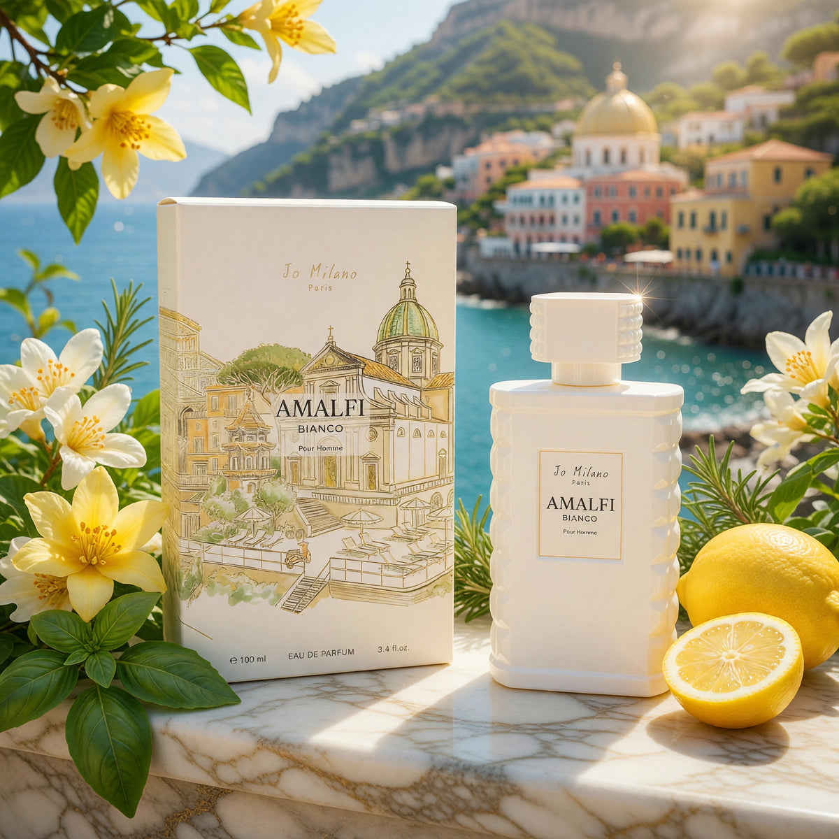 Amalfi Bianco Pour Homme by Jo Milano, 3.4 oz EDP Spray for Men