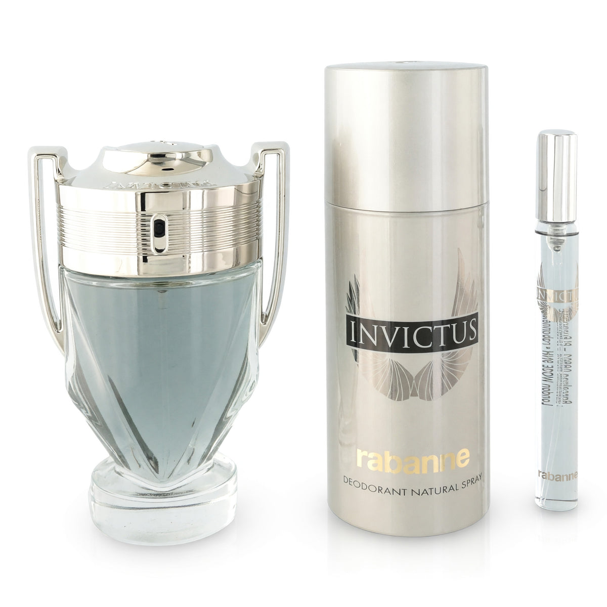Invictus by Paco Rabanne, 3 Piece Gift Set for Men